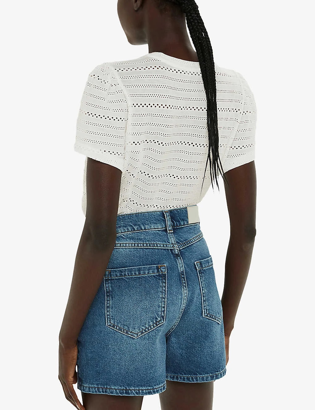 Whistles Broderie Puff-sleeve Relaxed-fit Stretch-cotton Top 4 Whistles Broderie Puff-sleeve Relaxed-fit Stretch-cotton Top - Image 4