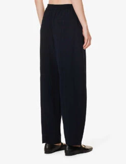 ME AND EM The Work Appropriate Tapered-leg Mid-rise Recycled Polyester-blend Jogging Bottoms -Reiss Shop R04194833 NAVY ALT03