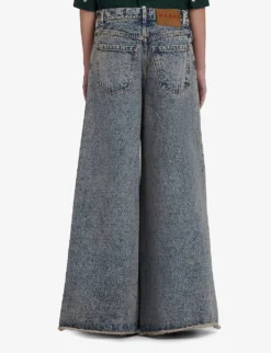 Marni Wide-leg Low-rise Distressed Jeans -Reiss Shop R04196442 PINKGUMMY ALT02