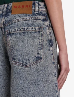 Marni Wide-leg Low-rise Distressed Jeans -Reiss Shop R04196442 PINKGUMMY ALT03