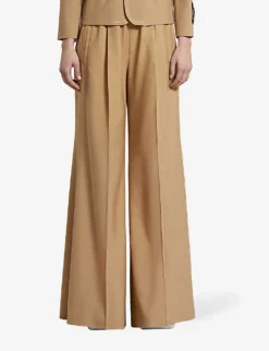 Marni Wide-leg Low-rise Wool Trousers -Reiss Shop R04196443 DIJON ALT02