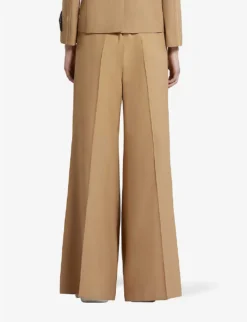 Marni Wide-leg Low-rise Wool Trousers -Reiss Shop R04196443 DIJON ALT03