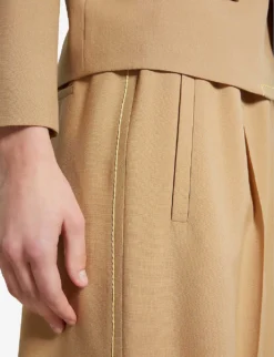 Marni Wide-leg Low-rise Wool Trousers -Reiss Shop R04196443 DIJON ALT04