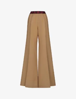Marni Wide-leg Low-rise Wool Trousers