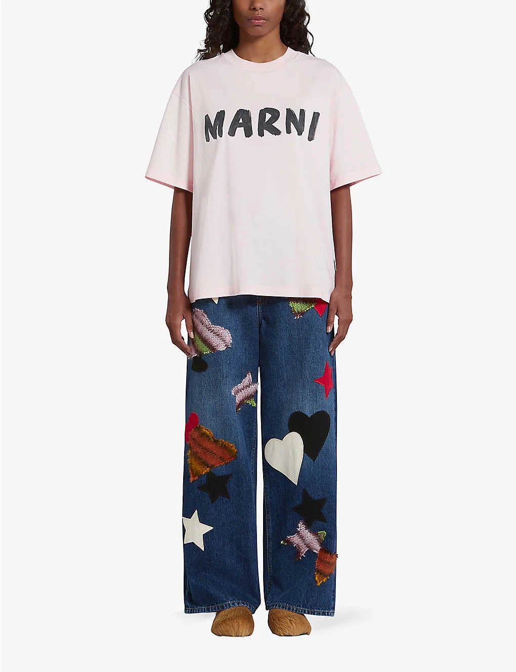 Marni Boxy-fit Logo-print Cotton T-shirt 2 Marni Boxy-fit Logo-print Cotton T-shirt - Image 2