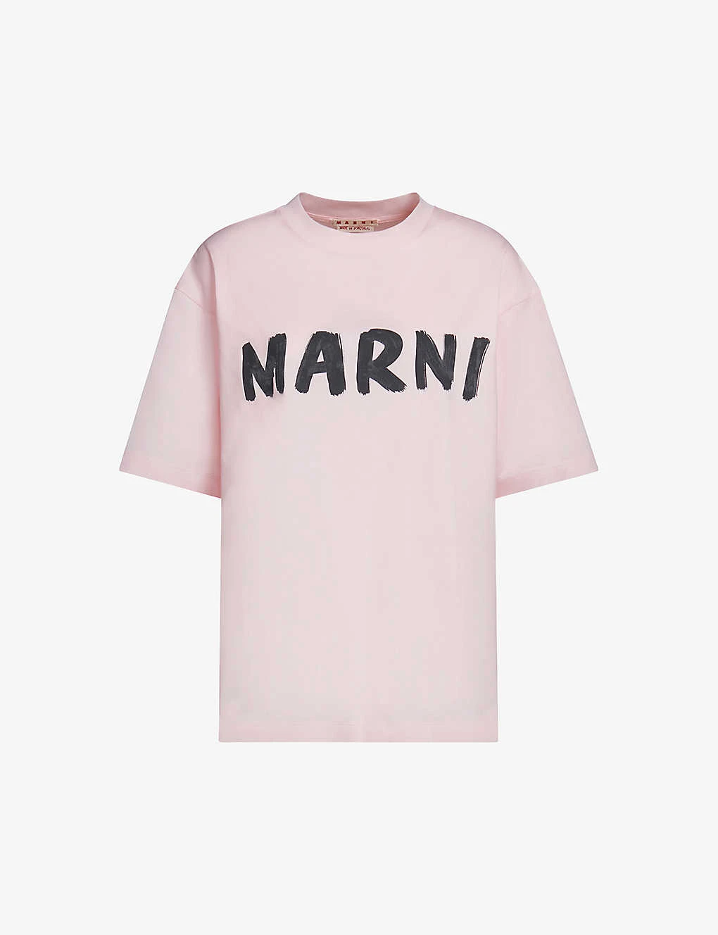 Marni Boxy-fit Logo-print Cotton T-shirt 1 Marni Boxy-fit Logo-print Cotton T-shirt