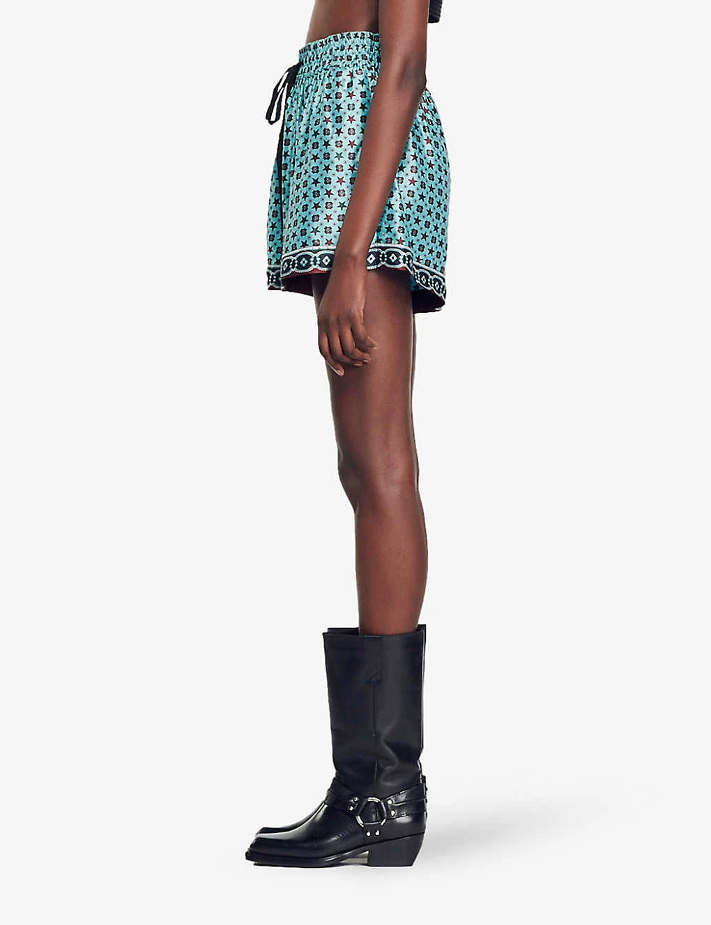 Sandro Louxor Graphic-print Woven Shorts 3 Sandro Louxor Graphic-print Woven Shorts - Image 3