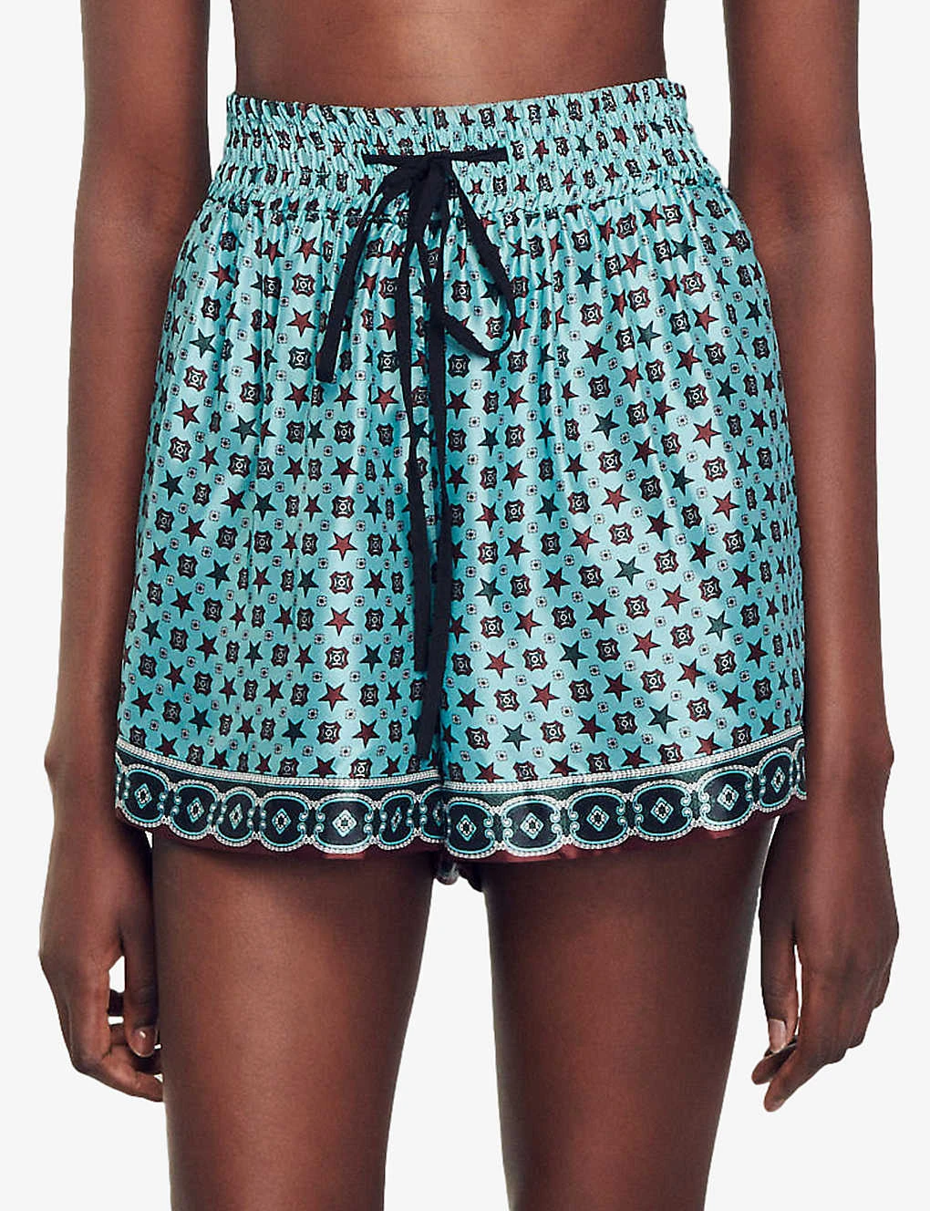 Sandro Louxor Graphic-print Woven Shorts 5 Sandro Louxor Graphic-print Woven Shorts - Image 5