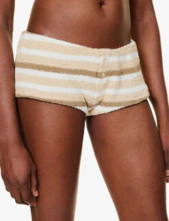Jaded London Thalia Striped Towelling Shorts -Reiss Shop R04197653 BROWNSTRIPETOWELLING ALT02