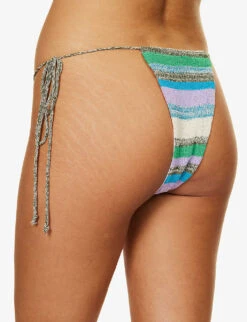 Jaded London Dift Striped Knitted Bikini Bottoms -Reiss Shop R04197670 KNITTEDSTRPE ALT03