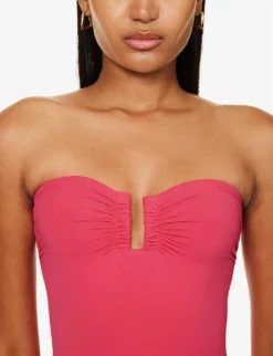 ERES Cassiopee Strapless Swimsuit 7 ERES Cassiopee Strapless Swimsuit -Reiss Shop R04198474 GRENADINE23E ALT03