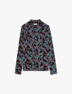Zadig & Voltaire Tchin Floral-print Silk Shirt