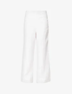 Faithfull The Brand Ottavio Wide-leg Mid-rise Linen Trousers