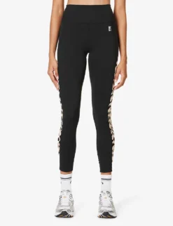 P.E NATION Pursuit Slim-fit High-rise Stretch-recycled-polyester Leggings 7 P.E NATION Pursuit Slim-fit High-rise Stretch-recycled-polyester Leggings -Reiss Shop R04199856 BLACK ALT02