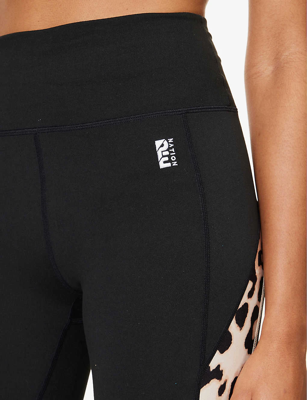 P.E NATION Pursuit Slim-fit High-rise Stretch-recycled-polyester Leggings 5 P.E NATION Pursuit Slim-fit High-rise Stretch-recycled-polyester Leggings - Image 5