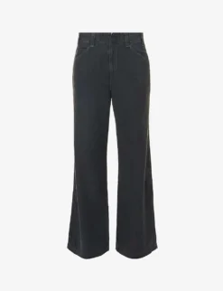CITIZENS OF HUMANITY Paloma Faded-wash Mid-rise Wide-leg Cotton Trousers