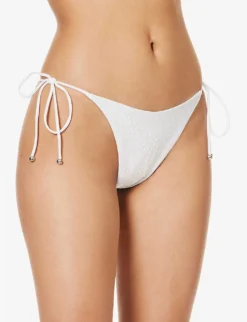 Bubble High-rise Bikini Bottoms -Reiss Shop R04200756 WHITEMERMAID ALT02