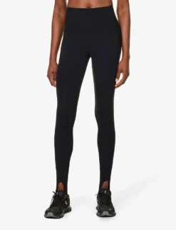 Airweight High-rise Stretch-woven Leggings -Reiss Shop R04200763 BLACK ALT02