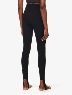 Airweight High-rise Stretch-woven Leggings -Reiss Shop R04200763 BLACK ALT03