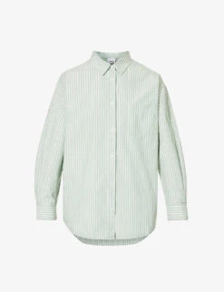 Chiara Dropped-shoulder Relaxed-fit Cotton Shirt