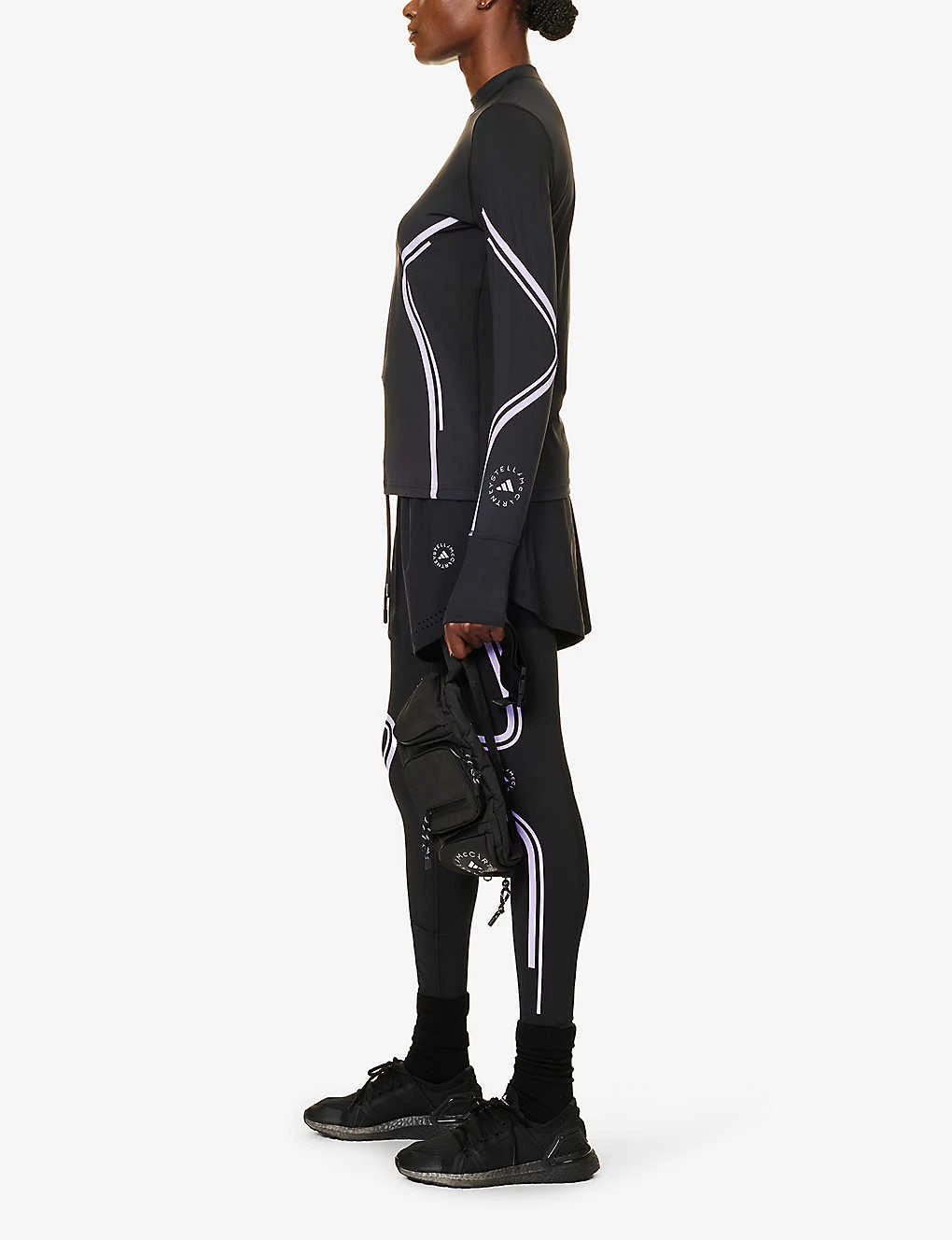 Adidas By Stella Mccartney TruePace High-rise Recycled-polyester And Recycled-elastane-blend Leggings 2 Adidas By Stella Mccartney TruePace High-rise Recycled-polyester And Recycled-elastane-blend Leggings - Image 2