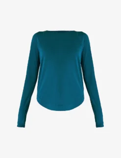 Sweaty Betty Breathe Easy Long-sleeved Stretch-recycled Polyester Top