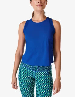 Sweaty Betty Swifty Workout Sleeveless Stretch-jersey Tank Top 6 Sweaty Betty Swifty Workout Sleeveless Stretch-jersey Tank Top -Reiss Shop R04201947 LIGHTNINGBLUE ALT02