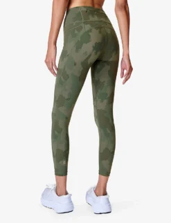 Sweaty Betty Power 7/8 Camouflage-print Stretch-woven Leggings -Reiss Shop R04201957 GREENPAINTEDCAMO ALT03