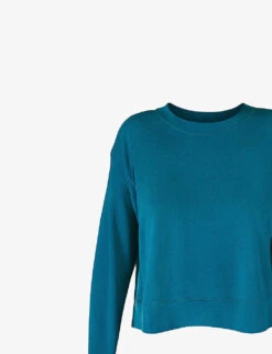 Sweaty Betty After Class Cropped Organic Cotton-blend Sweatshirt