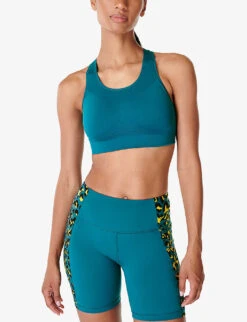 Sweaty Betty Stamina Racerback Stretch-woven Sports Bra 6 Sweaty Betty Stamina Racerback Stretch-woven Sports Bra -Reiss Shop R04202153 CABINBLUE ALT02