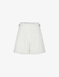 Soeur Uttam High-rise Linen Shorts