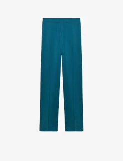 Joseph Tova Straight Leg Mid-rise Silk-satin Trousers