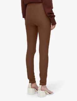 Joseph Gabardine Straight-leg Mid-rise Cotton-blend Trousers 6 Joseph Gabardine Straight-leg Mid-rise Cotton-blend Trousers -Reiss Shop R04203887 MAHOGANY ALT02