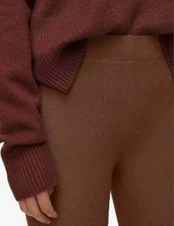 Joseph Gabardine Straight-leg Mid-rise Cotton-blend Trousers 7 Joseph Gabardine Straight-leg Mid-rise Cotton-blend Trousers -Reiss Shop R04203887 MAHOGANY ALT03