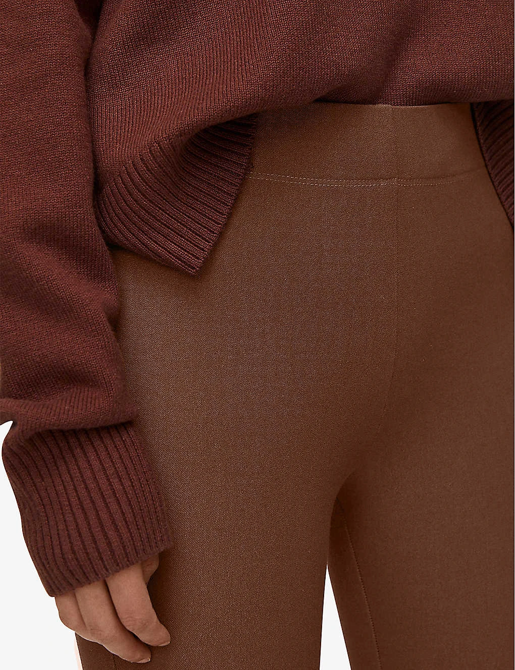 Joseph Gabardine Straight-leg Mid-rise Cotton-blend Trousers 4 Joseph Gabardine Straight-leg Mid-rise Cotton-blend Trousers - Image 4