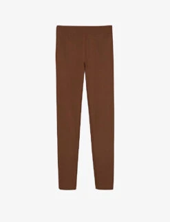 Joseph Gabardine Straight-leg Mid-rise Cotton-blend Trousers