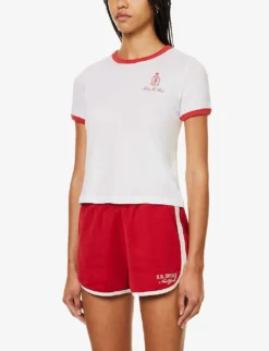 Vendome Graphic-print Cotton T-shirt -Reiss Shop R04204998 WHITE ALT02