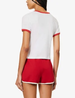 Vendome Graphic-print Cotton T-shirt -Reiss Shop R04204998 WHITE ALT03