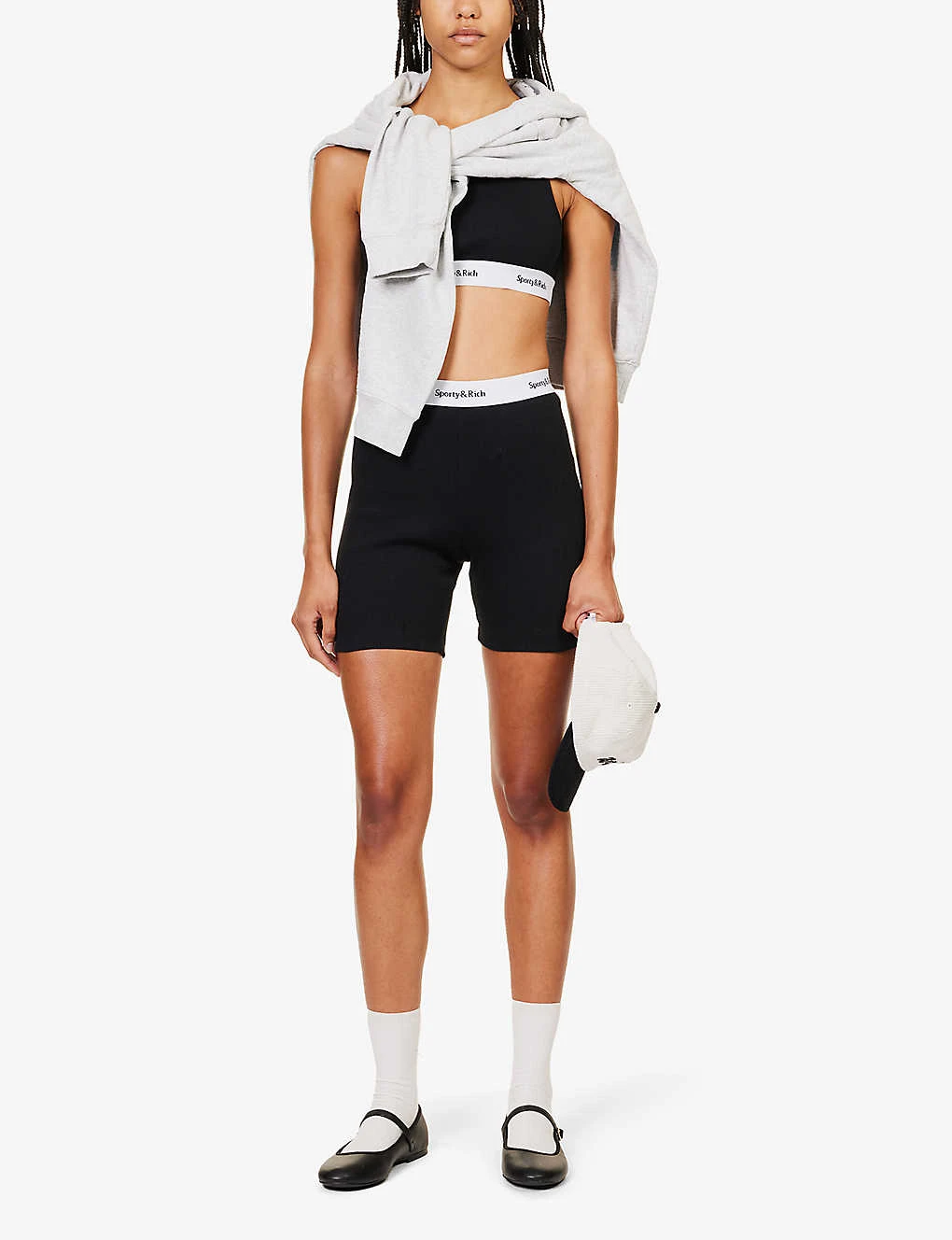 Serif High-rise Stretch-cotton Shorts 2 Serif High-rise Stretch-cotton Shorts - Image 2