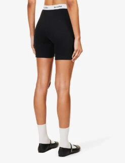 Serif High-rise Stretch-cotton Shorts 8 Serif High-rise Stretch-cotton Shorts -Reiss Shop R04205012 BLACK ALT03