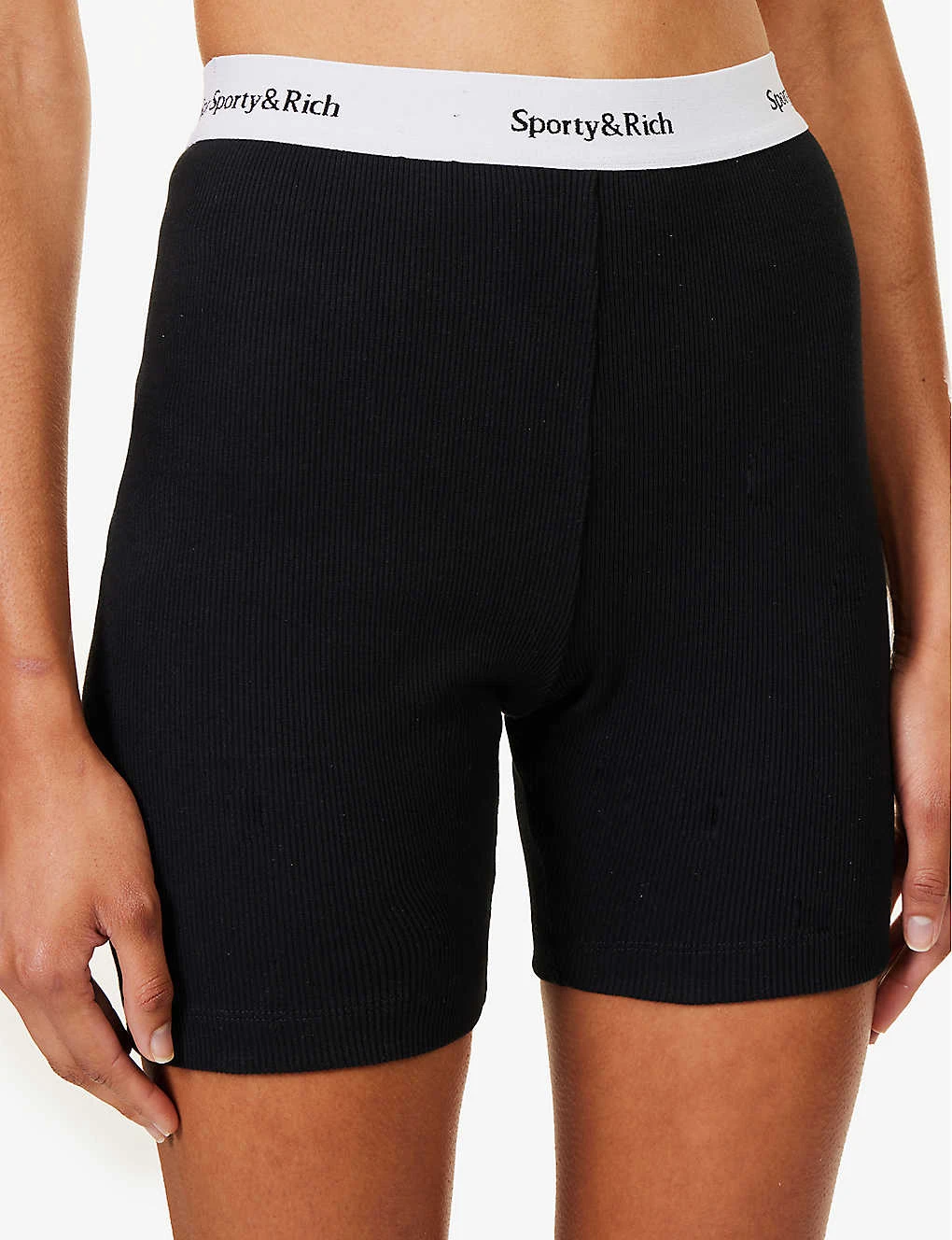 Serif High-rise Stretch-cotton Shorts 5 Serif High-rise Stretch-cotton Shorts - Image 5
