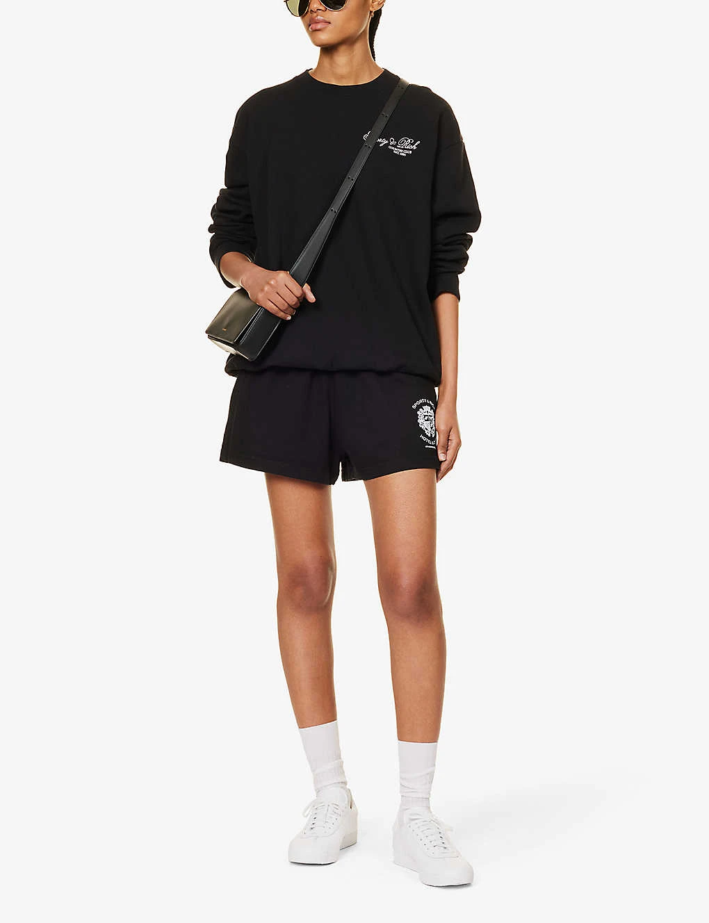 Hotel Disco Logo-print Mid-rise Cotton Shorts 2 Hotel Disco Logo-print Mid-rise Cotton Shorts - Image 2