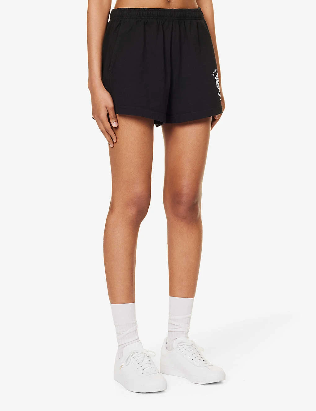 Hotel Disco Logo-print Mid-rise Cotton Shorts 3 Hotel Disco Logo-print Mid-rise Cotton Shorts - Image 3