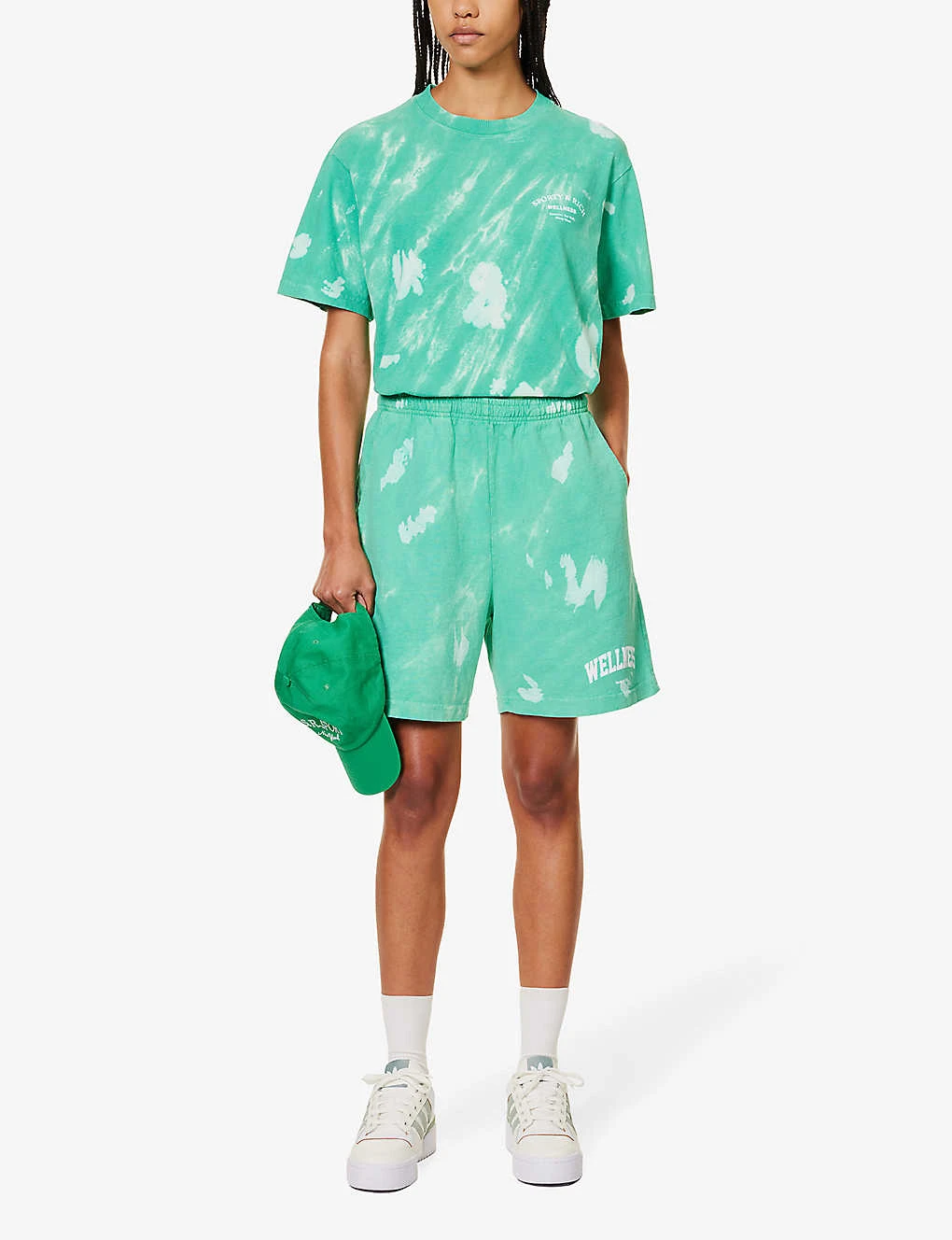 Wellness Tie-dye Cotton-jersey Shorts 2 Wellness Tie-dye Cotton-jersey Shorts - Image 2