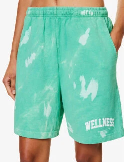 Wellness Tie-dye Cotton-jersey Shorts 9 Wellness Tie-dye Cotton-jersey Shorts -Reiss Shop R04205055 TAHITI ALT04