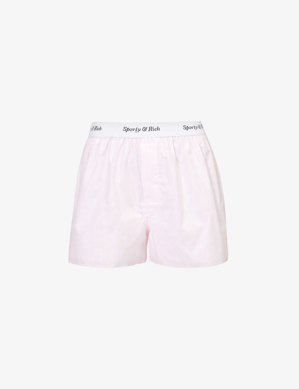Oxford Striped Cotton Shorts 1 Oxford Striped Cotton Shorts