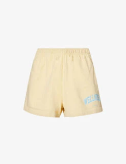 Wellness Ivy Disco Logo-print Cotton-jersey Shorts