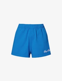 Disco Brand-print Cotton-jersey Shorts