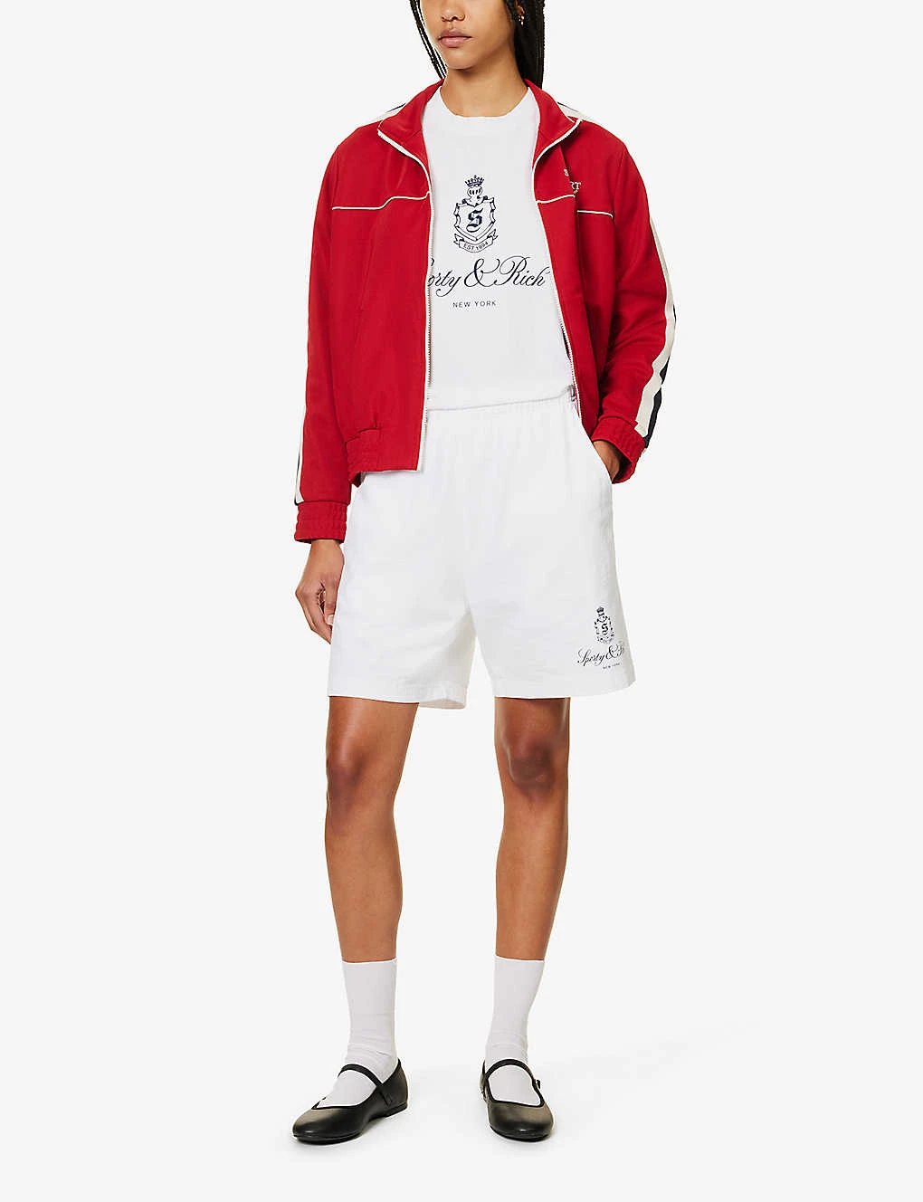 Vendome Brand-print Cotton-jersey Shorts 2 Vendome Brand-print Cotton-jersey Shorts - Image 2