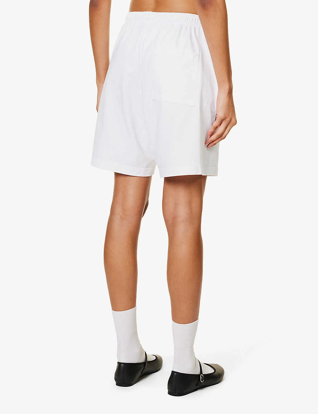 Vendome Brand-print Cotton-jersey Shorts 4 Vendome Brand-print Cotton-jersey Shorts - Image 4